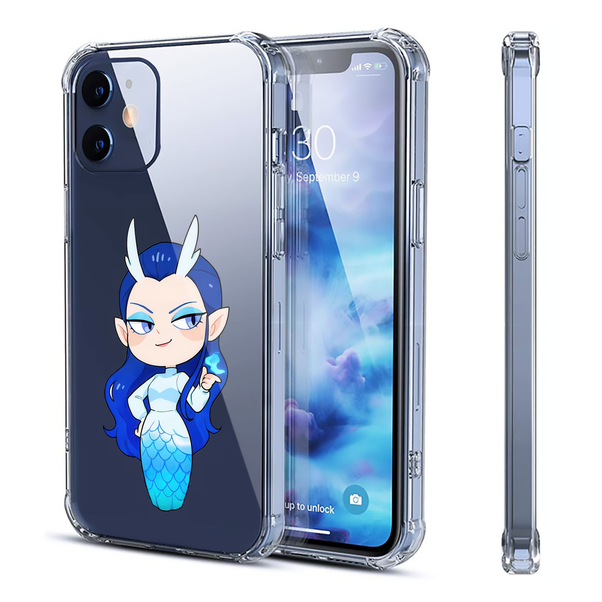 （画像用） Ne Zha 2 ナタ 魔童の大暴れ 【iPhone 12シリーズ対応】透明スマホケース（クリアソフトケース）